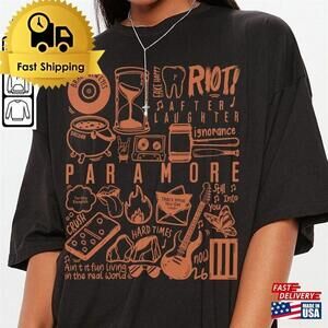 Paramore Doodle Art Shirt Retro Album Lyrics Tee Unisex